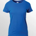 Image of GILDAN Premium Cotton T Shirt for women, GILDAN 76000L Ladies T-Shirt in Royal