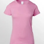 Image of GILDAN Premium Cotton T Shirt for women, GILDAN 76000L Ladies T-Shirt in Azalea