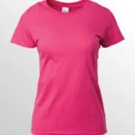 Image of GILDAN Premium Cotton T Shirt for women, GILDAN 76000L Ladies T-Shirt in Heliconia