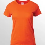 Image of GILDAN Premium Cotton T Shirt for women, GILDAN 76000L Ladies T-Shirt in Orange