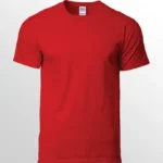 Image of GILDAN Premium Cotton T Shirts, GILDAN 76000 Unisex Round Neck T-Shirts in Red