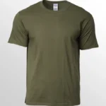 Image of GILDAN Premium Cotton T Shirts, GILDAN 76000 Unisex Round Neck T-Shirts in Military Green