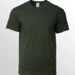 Image of GILDAN Premium Cotton T Shirts, GILDAN 76000 Unisex Round Neck T-Shirts in Forest Green