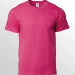 Image of GILDAN Premium Cotton T Shirts, GILDAN 76000 Unisex Round Neck T-Shirts in Heliconia