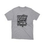 Apparel by Cetakshop Inspirational God Quote Graphic Tee - faith-inspired design. in Sport Grey.