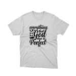Apparel by Cetakshop Inspirational God Quote Graphic Tee - faith-inspired design. in White.
