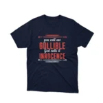 Apparel by Cetakshop Gullible vs. Innocence Humorous Graphic Tee - playful and clever. in Navy.