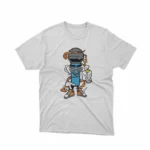 Apparel by Cetakshop Cool Sunglasses and Hat Graphic Tee - stylish casual wear in White