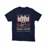 Apparel by Cetakshop Kitsune Mask Graphic Tee - folklore and tradition in fashion. in Navy.