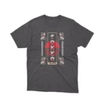 Apparel by Cetakshop Ninja in Red Graphic Tee - stealthy ninja design. in Dark Heather.