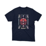 Apparel by Cetakshop Ninja in Red Graphic Tee - stealthy ninja design. in Navy.