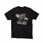 Apparel by Cetakshop Vintage Boombox Graphic Tee - retro-inspired fashion in Black The image shows a vintage boombox graphic tees.