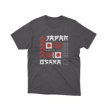 Apparel by Cetakshop Osaka Street Culture Graphic Tee - heartbeat of urban Japan. in Dark Heather.