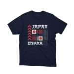 Apparel by Cetakshop Osaka Street Culture Graphic Tee - heartbeat of urban Japan. in Navy.