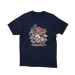 Apparel by Cetakshop Killer Ciggie graphic tee, featuring a stylized design on a Navy background.