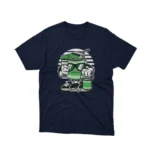 Apparel by Cetakshop Mr Paint Character graphic tee, featuring a stylized design on a Navy background.