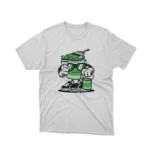 Apparel by Cetakshop Mr Paint Character graphic tee, featuring a stylized design on a White background.