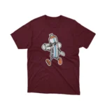 Apparel by Cetakshop Retro Spray Bottle Cartoon Graphic Tee - unique and playful apparel in Maroon