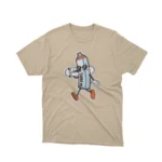 Apparel by Cetakshop Retro Spray Bottle Cartoon Graphic Tee - unique and playful apparel in Sand