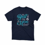 Show off your paw-fect love for your pet with Apparel by Cetakshop's 'Best Dog Mom Ever' graphic tee, a tribute to pet moms on Navy fabric.