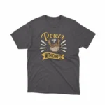 Energize your day with Apparel by Cetakshop's 'Power Up With Coffee' graphic tee, your caffeine boost on Dark Heather fabric.