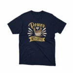 Energize your day with Apparel by Cetakshop's 'Power Up With Coffee' graphic tee, your caffeine boost on Navy fabric.