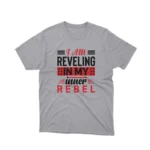 Apparel by Cetakshop Inner Rebel Slogan Graphic Tee - for the rebellious at heart. in Sport Grey.