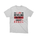 Apparel by Cetakshop Inner Rebel Slogan Graphic Tee - for the rebellious at heart. in White.