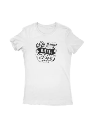 Inspirational Quote Tee by Apparel by Cetakshop. T Shirt for women decorated with Inspirational quote design print.