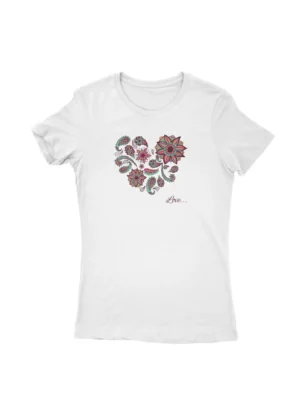 Mandala Tee by Apparel by Cetakshop. T Shirt for women decorated with mandala art.