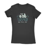 Cat Lover Tee by Apparel by Cetakshop. T Shirt for women decorated with Cat Lover Whimsical design print.