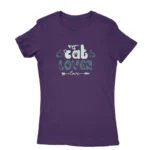 Stylish purple T-shirt for women with unique design, available at Apparel by Cetakshop.