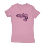 Elegant Azalea T-shirt for women adorned with a floral heart design, a sophisticated choice from Apparel by Cetakshop.