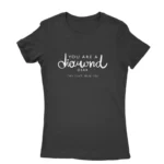 Image of a Black 'You are a diamond, dear' T-shirt for women, by Apparel by Cetakshop, with elegant script and diamond graphic, embodying resilience and grace.