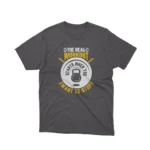 A Dark Heather tee with 'The Real Workout' encouragement, for the relentless, by Apparel by Cetakshop.