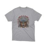 A Sport tee with a detailed tribal owl design, from Apparel by Cetakshop, for the insightful and discerning.