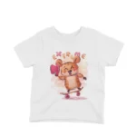 Extreme Sports Bear Tee by Apparel by Cetakshop. An adventurous bear on a skateboard on a kids White t-shirt, perfect for your little daredevil.