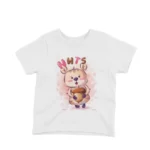Penguin Graphic Tee by Apparel by Cetakshop. White kids t-shirt with a playful penguin graphic, perfect for any child who loves animals.