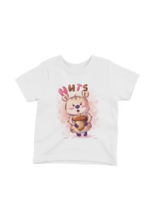 Penguin Graphic Tee by Apparel by Cetakshop. White kids t-shirt with a playful penguin graphic, perfect for any child who loves animals.