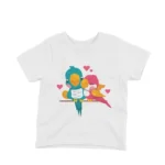 Lovebirds Tee by Apparel by Cetakshop. Two cute lovebirds on a kids White t-shirt, perfect for your little lovebird.