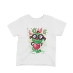 Heart Monster Tee by Apparel by Cetakshop. A lovable heart-holding monster printed on a kids White t-shirt, making for a sweet style statement.