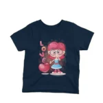 Enchanting Navy t-shirt for kids with a love potion design, brought to you by Apparel by Cetakshop, for a magical addition to your little one's attire.