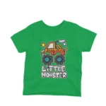 Little Monster Truck graphic on a kids' Irish Green t-shirt from Apparel by Cetakshop, driving excitement into kids' fashion.