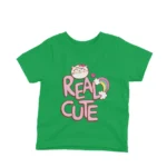 Kids' Irish Green t-shirt featuring a Real Cute Cat and Rainbow by Apparel by Cetakshop, adding a touch of magic to everyday wear.