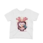 Dreamy Penguin Tee by Apparel by Cetakshop. Playful penguin graphic on a white kids t-shirt