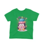 A dreamy penguin with nightcap on a kids Irish Green t-shirt by Apparel by Cetakshop, ideal for bedtime or comfy play.