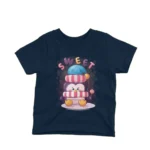 A dreamy penguin with nightcap on a kids Navy t-shirt by Apparel by Cetakshop, ideal for bedtime or comfy play.