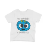 Too Cute to be a Monster Tee by Apparel by Cetakshop. Too Cute to be a Monster kids t-shirt design from Apparel by Cetakshop on a white tee.