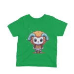 Astronaut Sheep kids t-shirt design from Apparel by Cetakshop on a irish green background.