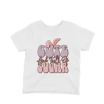 Cute and Full of Sugar Tee by Apparel by Cetakshop. Cute and Full of Sugar kids t-shirt design from Apparel by Cetakshop on a white tee.